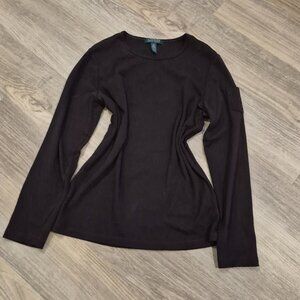 Lauren Ralph Lauren Brown Cotton Long Sleeve